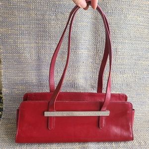 Italian handbag, vintage, minimalist chic, pre-loved condition.